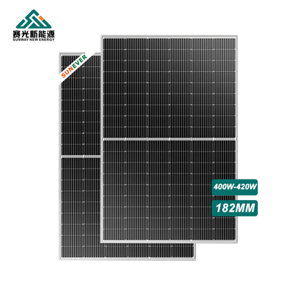 420 Watt 182*91mm Verimli Güneş Panelleri 3 Bypass Diodlu 30/35mm Çerçeve
