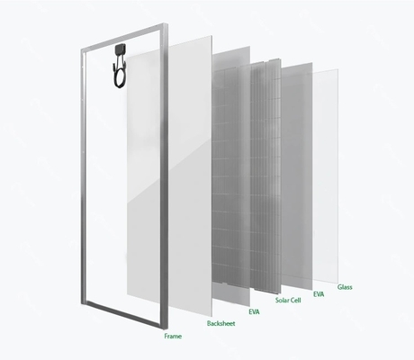420 Watt 182*91mm Verimli Güneş Panelleri 3 Bypass Diodlu 30/35mm Çerçeve