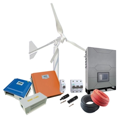 Güçlendirilmiş cam lif bıçakları ile 10kw 3 fazlı Şebeke Rüzgar Enerji Üretim Sistemi