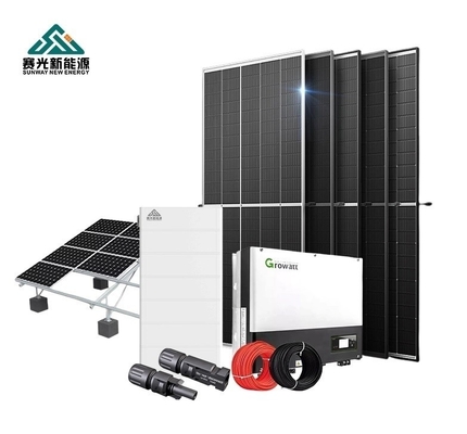 20KWh 12kw MPPT Kontrolörü Kurşun Asit Pilli Hibrit Güneş Enerjisi Sistemi