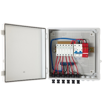 390*390*185 PV Kombiner Kutusu 500VDC ABS malzemesi SPD Koruması ile