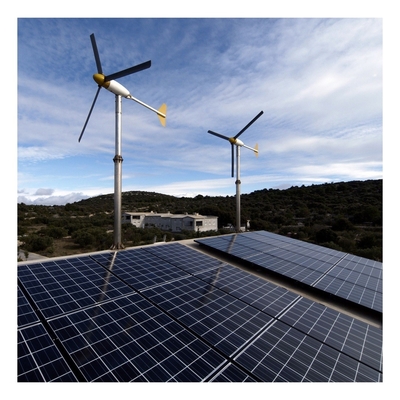 Kurşun-asitli batarya özel şebeke dışı rüzgar güneş enerjisi sistemi 3kw 5kw 10kw jeneratör