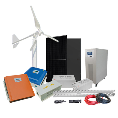 50HZ çıkış frekansı ile özel 3kw 5kw 10kw Şebekeden Dışarı Rüzgar Enerjisi Üretimi Sistemi