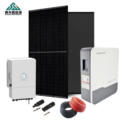Hibrit Modu 5kw 6kw 8kw 10kw Güneş Enerjisi Sistemi 410-700Watt Güneş Paneli