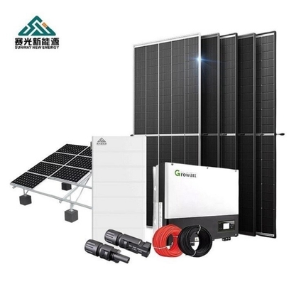 10kw'lık bataryalı tüm bir açık hava güneş paneli sistemi