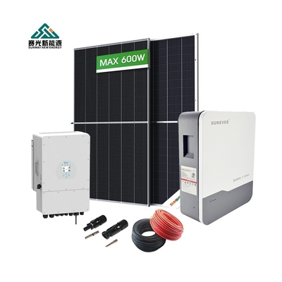 Enerji tasarruflu Montaj Tipi Ev Hibrit Güneş Paneli Sistemi 5kw 6kw 8kw 10kw 12kw