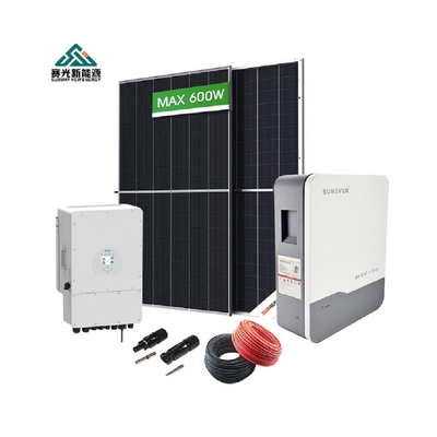 5kw 10kw 15kw 20kw Ev Hibrit Güneş Sistemi Güneş panelleri 410-700Watt 48Vdc / 51.2Vdc