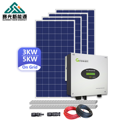 15kw Dış Güneş Enerjisi Monokristalin Silikon Panelleri ile Şebeke Sisteminde