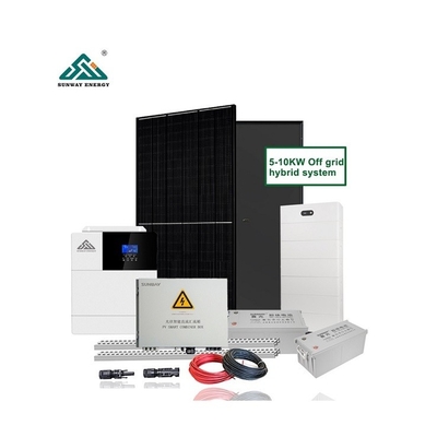 10kw 20kw 30kw Şebeke dışı Güneş Sistemi Monokristalin Silikon Teknolojisiyle