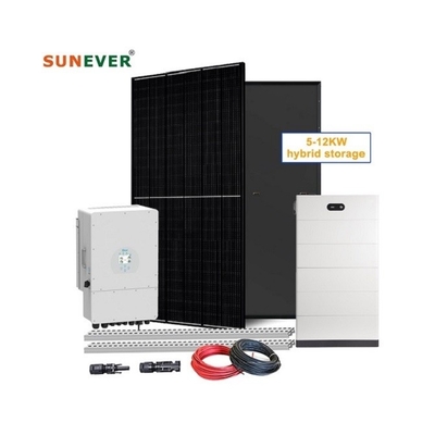 Ev Hibrit Güneş Paneli Monokristal Silikon Enerji Sistemi Uyumlu Kurulum