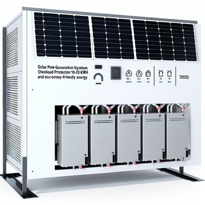 Güneş Enerjisi Üretim Sistemi Aşırı yük koruma ve çevre dostu enerji için 10-20 KWh çıkış gücü aralığı