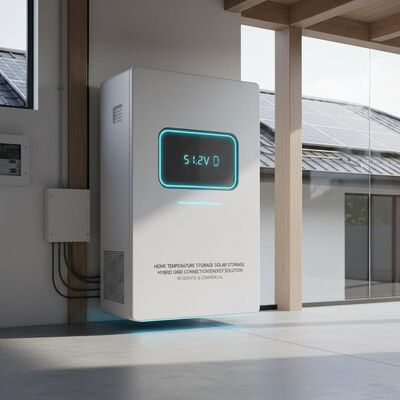 Ev Sıcaklık Depolama Güneş Depolama Bataryası 51.2v Hibrit Şebeke Bağlantısı Konut ve Ticari için Enerji Çözümü