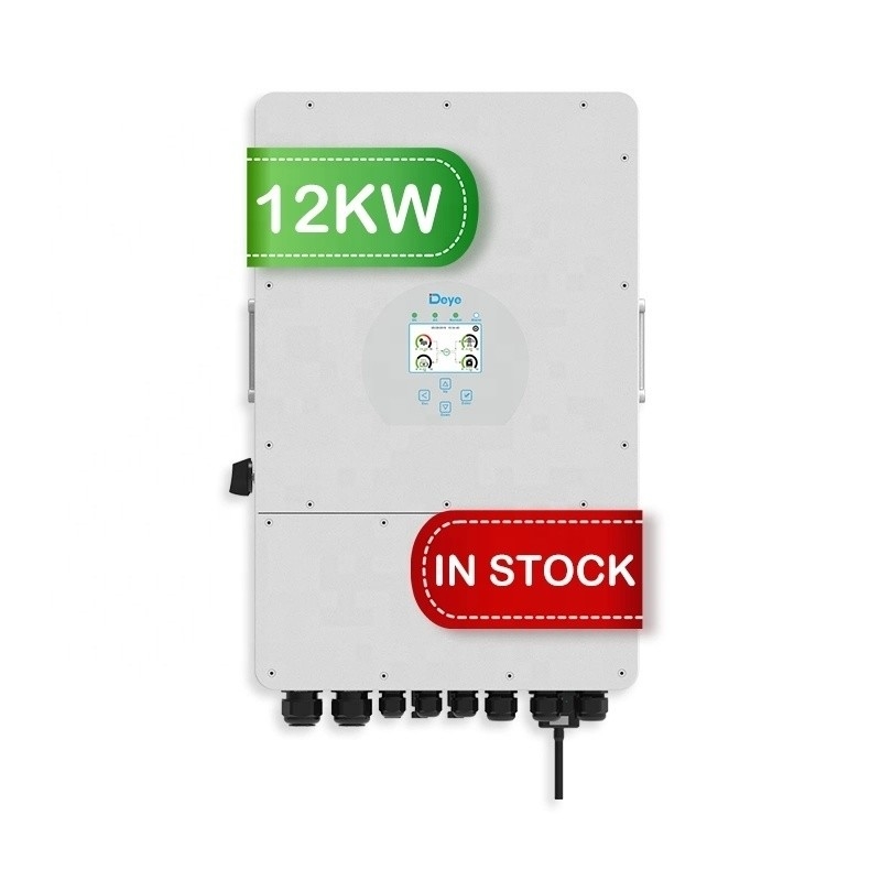 DC/AC Hibrit Güneş Inverteri Üç Fazlı 8kw 10kw 12kw MPPT Aralık 150-450 VDC
