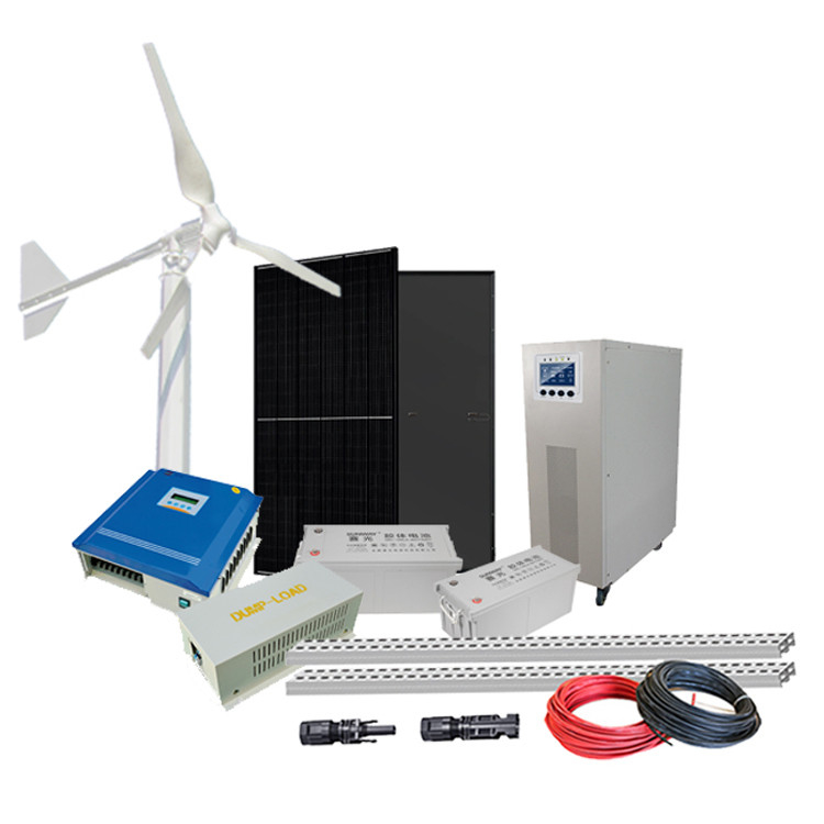 Şebeke dışı rüzgar enerjisi üretimi sistemi 3KW ev enerjisi bağımsızlığı için rüzgar türbini