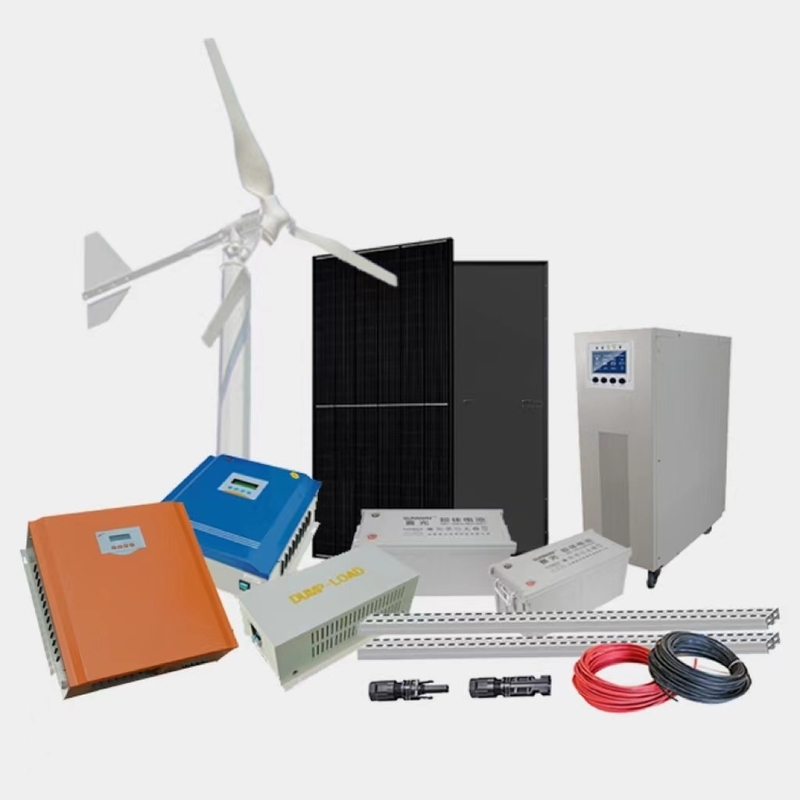 Uzak bölgeler için 10Kw şebeke dışı rüzgar enerjisi jeneratörü rüzgar enerjisi hibrit üretim sistemi