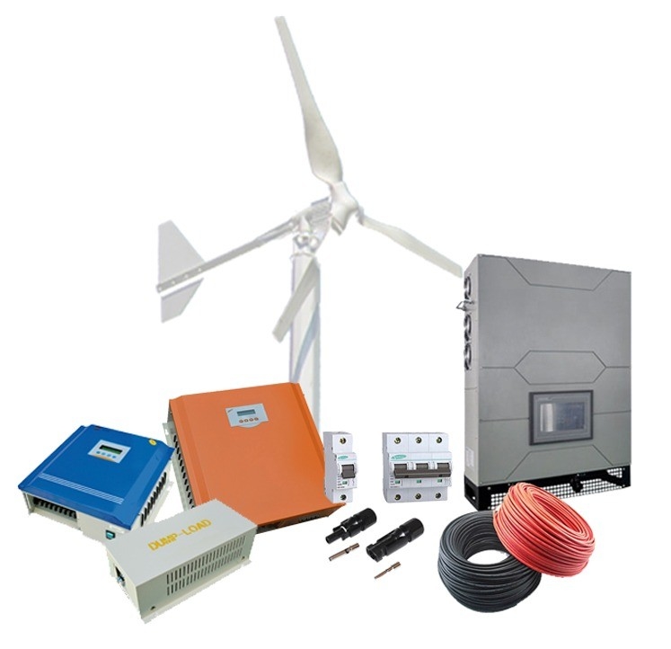 10kw 3 Fazlı Güneş Rüzgar Enerjisi Ev CE Sertifikasyonu için Şebeke Rüzgar Enerjisi Sistemi 10kw