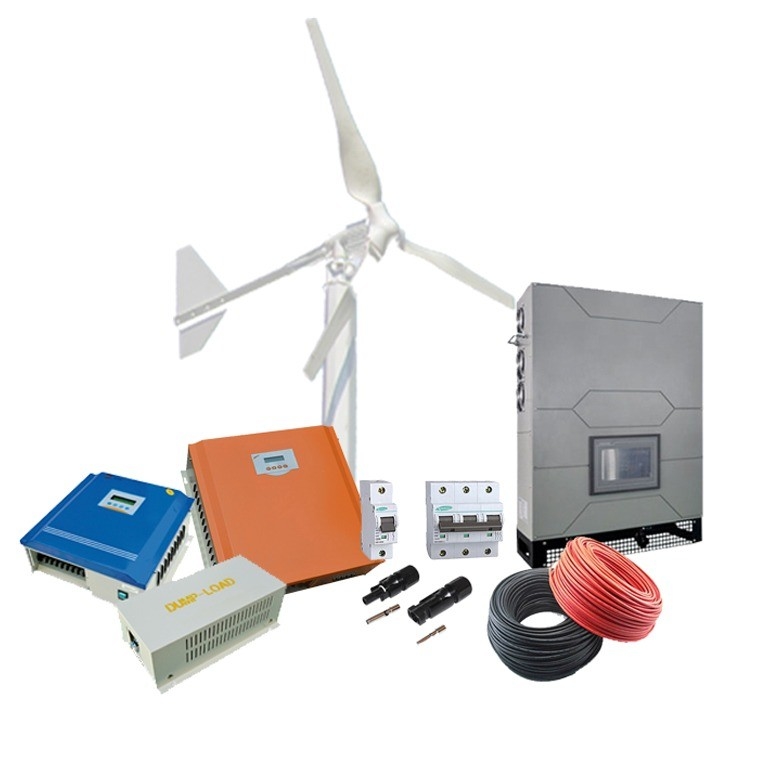 Şebeke dışı Rüzgar Güneş Hibrit Enerji Sistemi CE Sertifikasyonlu 10Kw Rüzgar Enerji Jeneratörü