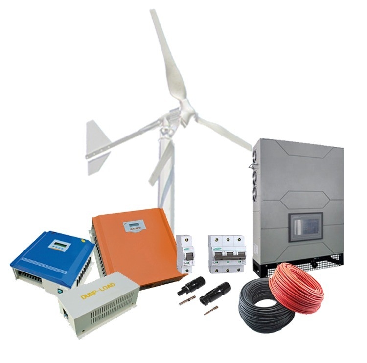 Flanj Bağlantısı 5kw 10kw Jeneratör Turbine Evi Enerjisi için Rüzgar Enerji Sistemi