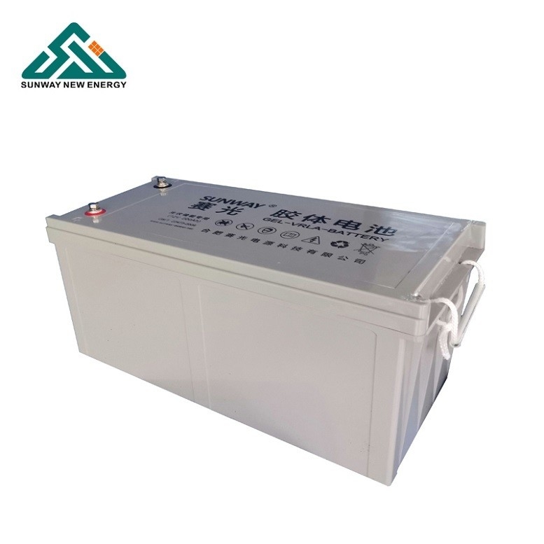 Şarj edilebilir 12V 200ah/250ah Güneş Kurşun Asit Gel Pilleri Güneş için Seçilen Malzeme