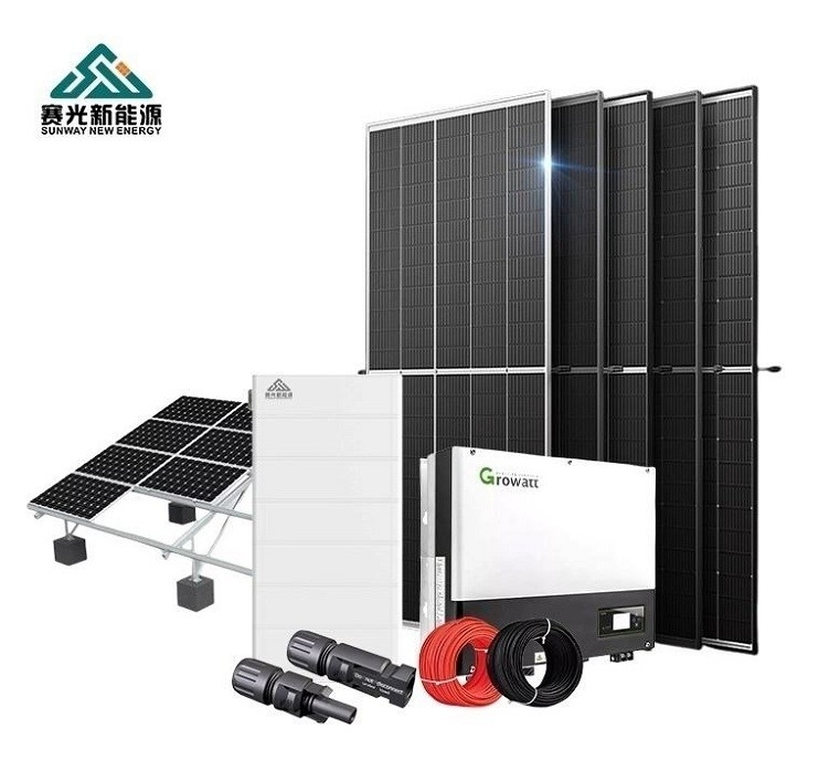10kw Ev Güneş Enerjisi Sistemi 10000w Güneş Paneli Kiti ve Depolama dahil