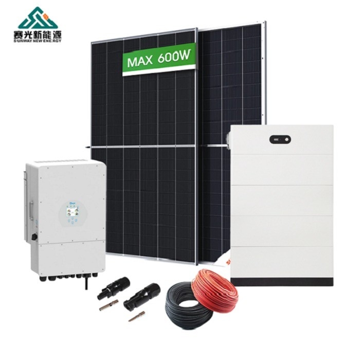 CE Sertifikalı 10kw 12kw Monokristalin Silikon Güneş Paneli Ev için Güç Pv Sistemi