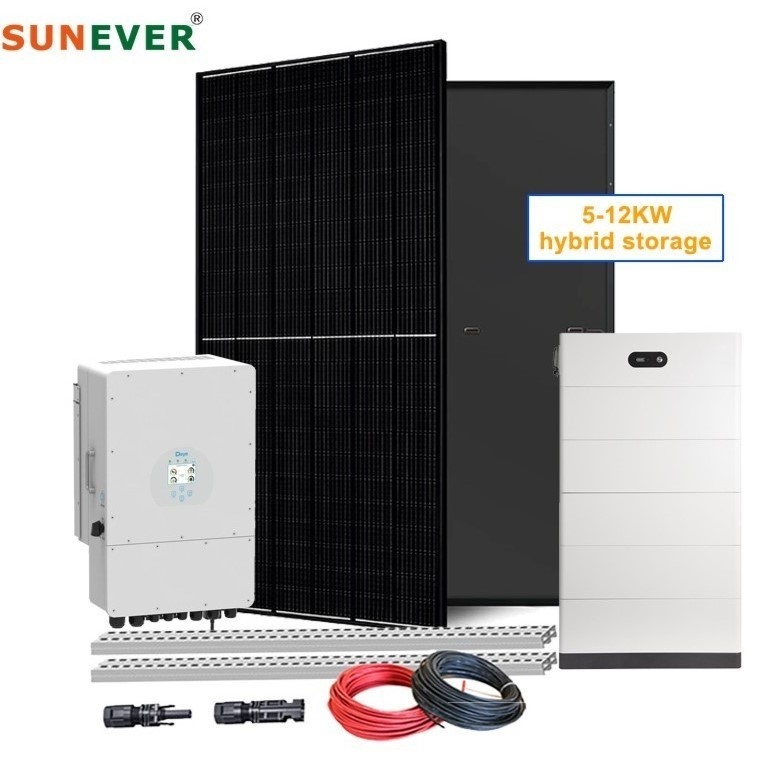Hibrit Modu 5kw 6kw 8kw 10kw Güneş Enerjisi Sistemi 410-700Watt Güneş Paneli