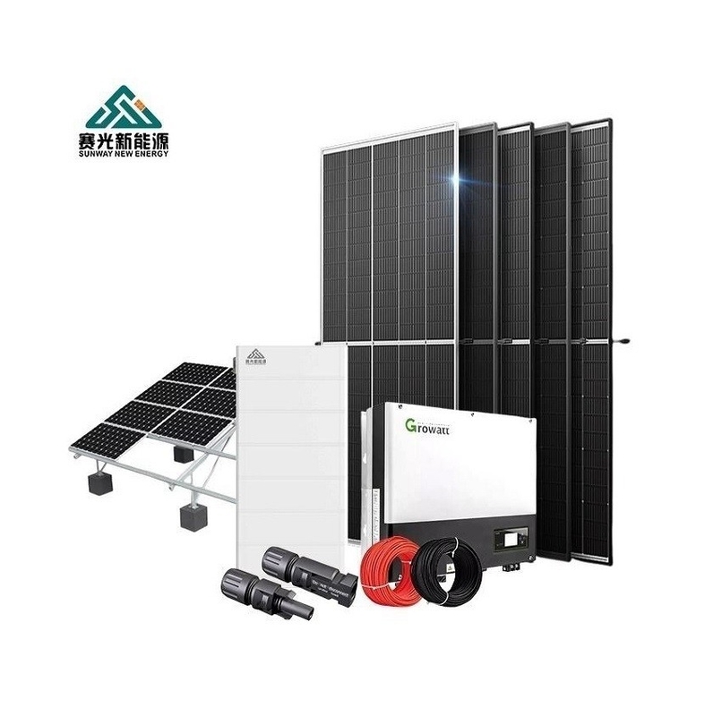 Ev için 6kw 10kw Güneş Paneli Sistemi Kurşun Asit Gel Pil CE Sertifikalı