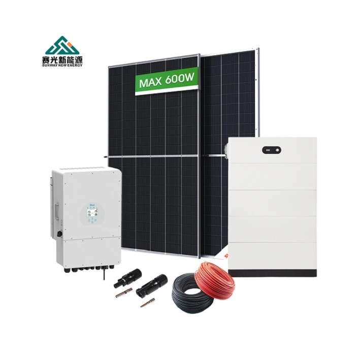 Ev ve satış öncesi proje tasarımı için 5Kw-12Kw Güneş Hibrit Enerji Sistemi Tam Set