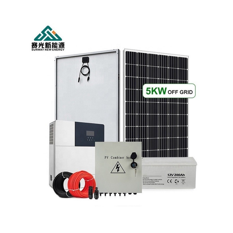 Çıkış Voltajı 110V/127V/220VAC/380VAC/480V ile 10kw 20kw 30kw Güneş Paneli Sistemi