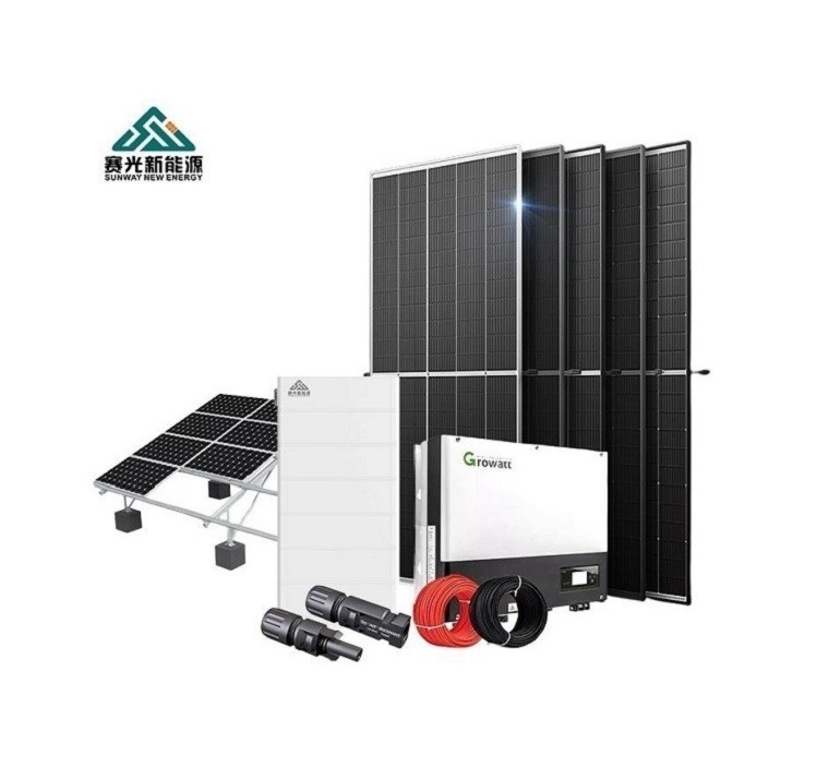 5KW 10kw Güneş Enerjisi Sistemi 220v/380v Çıkış Voltajı için 24 saat İş Zamanı