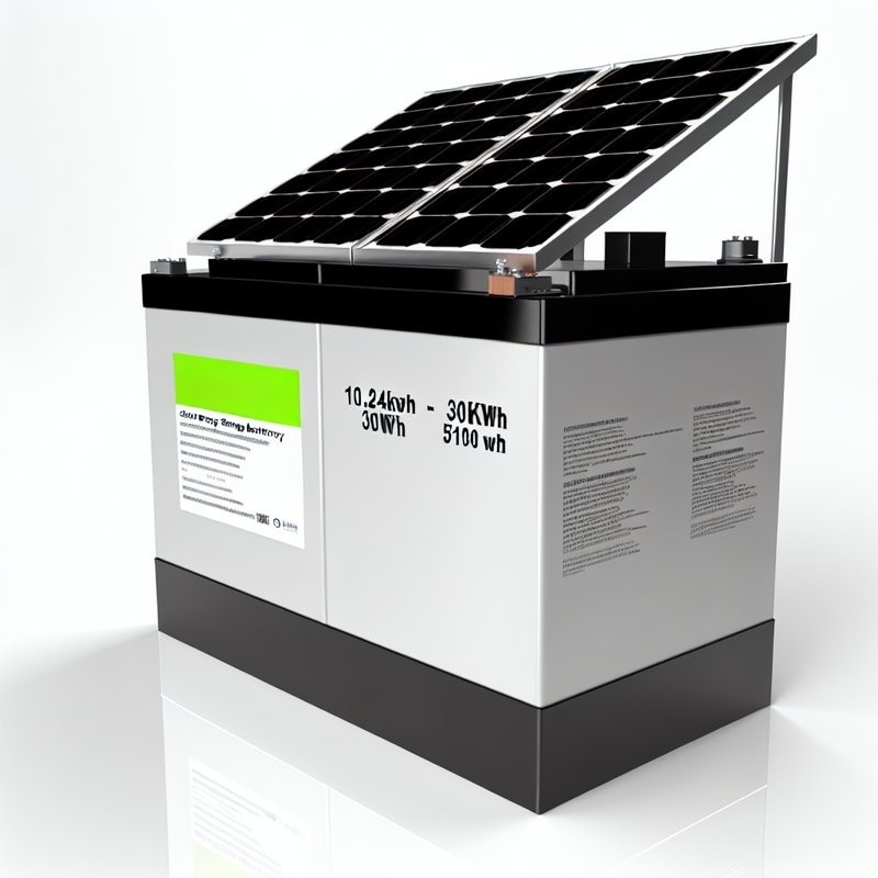 Güneş Enerjisi Depolama Birimi 10.24kWh-30kwh Enerji ve Yüksek Kapasite Depolama için 5100Wh nominal enerji kapasitesi