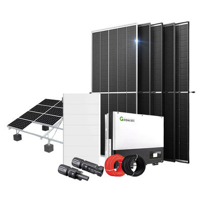 Evrensel MPPT 15kw Hibrit Güneş Sistemi Parlak Güneş Enerjisi Sistemi