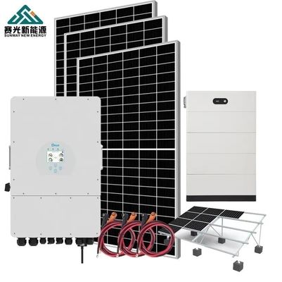 Endüstriyel Şebeke Dışı Modu için 4kw Hibrit Güneş Enerjisi Sistemi TUV Sertifikalı