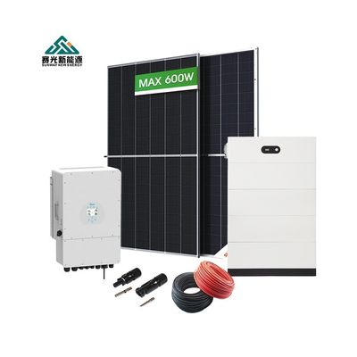 Tam hibrit Güneş Enerjisi Depolama Sistemi 5kw 10kw 15kw 20kw kurşun-asit pil türü ile