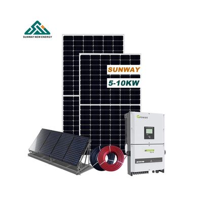 Ticari Fotovoltaik Şebeke Güneş Sistemi 20kw 5KW 10KW Yer Montajı