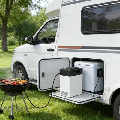 Anlayışlı İzleyici Güneş Enerjisi Sistemi 500W 1004.8Wh MPPT etkinleştirilmiş ESS gerçek zamanlı SOC Ekranı ve hafif tasarım